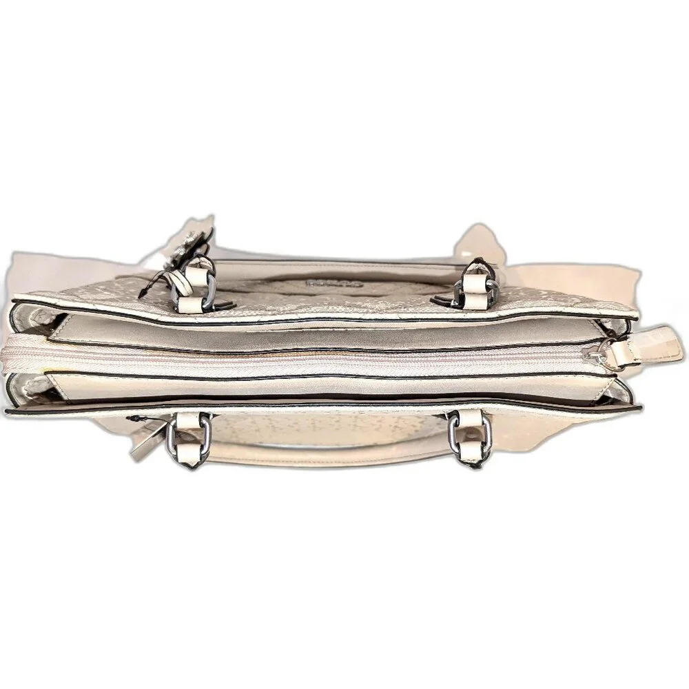 NWT Guess | Gretna Satchel Shoulder Bag Purse in Stone Cream Tan | One Size
